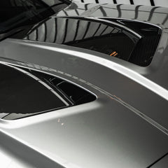 BMW M3 / M3C G80 G81 & M4 / M4C G82 G83 2021-ON with Aftermarket Parts - V2 Hood Bonnet Partial Dry Pre-preg Carbon Fiber from SOOQOO USA