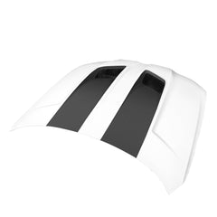 BMW M3 / M3C G80 G81 & M4 / M4C G82 G83 2021-ON with Aftermarket Parts - V2 Hood Bonnet Partial Dry Pre-preg Carbon Fiber from SOOQOO USA