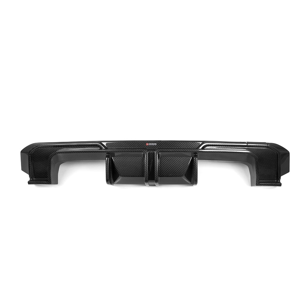 BMW M3 M3C M3CS G80 G81 2021 2022 2023 2024 & M4 M4C M4CS M4CSL G82 G83 2021 2022 2023 2024 with Aftermarket Parts - Without Light Rear Diffuser & Canards?Pre-preg Carbon Fiber from SOOQOO USA