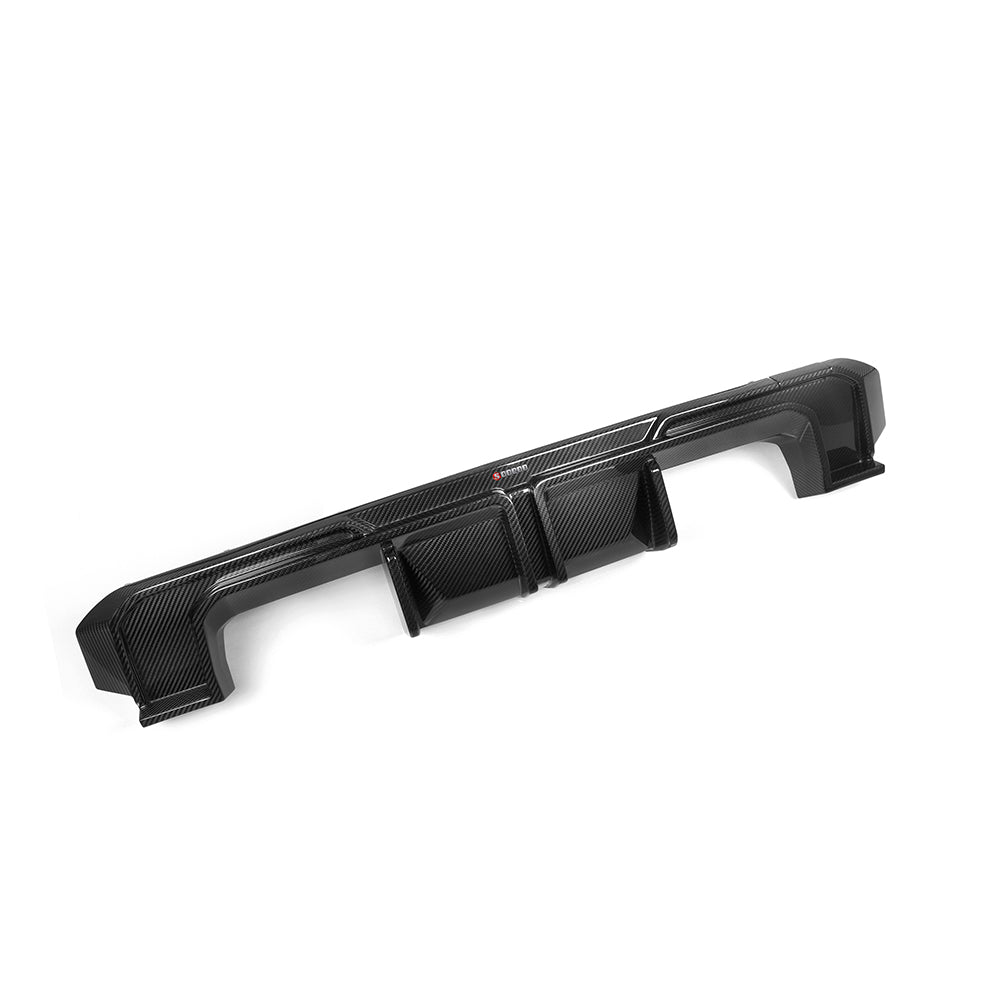 BMW M3 M3C M3CS G80 G81 2021 2022 2023 2024 & M4 M4C M4CS M4CSL G82 G83 2021 2022 2023 2024 with Aftermarket Parts - Without Light Rear Diffuser & Canards?Pre-preg Carbon Fiber from SOOQOO USA