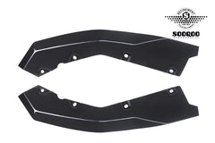 BMW M3CS M3C M3 G80 G81 & M4CS M4C M4 G82 G83 2021-ON with Aftermarket Parts - B Style (With Light) Rear Diffuser & Rear Canards?Carbon Fiber from SOOQOO USA