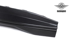 BMW M3CS M3C M3 G80 G81 & M4CS M4C M4 G82 G83 2021-ON with Aftermarket Parts - B Style (With Light) Rear Diffuser & Rear Canards?Carbon Fiber from SOOQOO USA