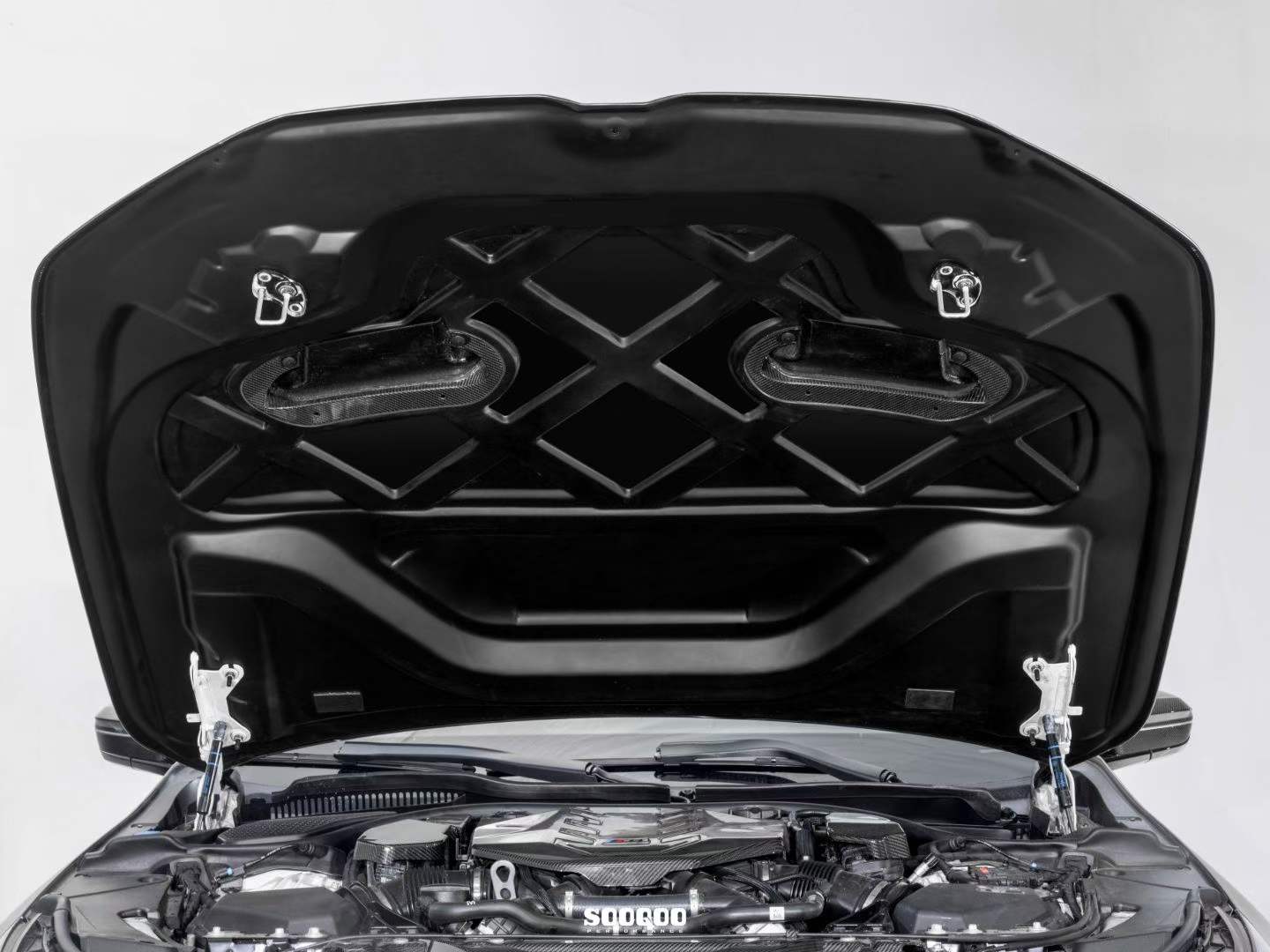 BMW M5C M5 G90 G99 2024-ON & 5 Series 550e 540i xDrive 535d 535 530i G60 G61 2024-ON with Aftermarket Parts - Hood Bonnet & Naca Ducts & Vent Garnishes Dry Pre-preg Carbon Fiber from SOOQOO USA