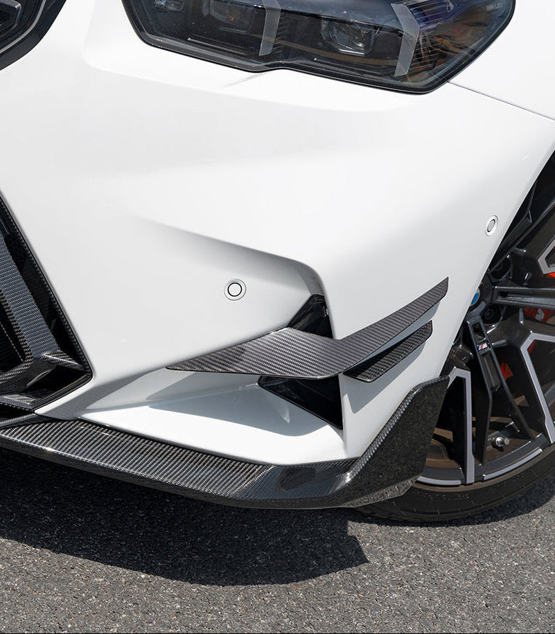 Upgrade Your BMW M5C M5 G90 2024-ON with SOOQOO USA's Aftermarket Parts - Front Canards Carbon Fiber. A complete transformation of style and performance.