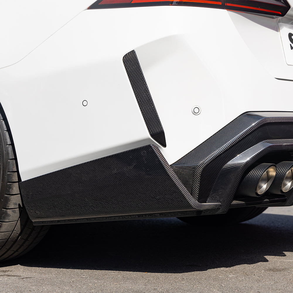Upgrade Your BMW M5C M5 G90 2024-ON with Aftermarket Parts - Rear Bumper Canards Carbon Fiber from SOOQOO USA