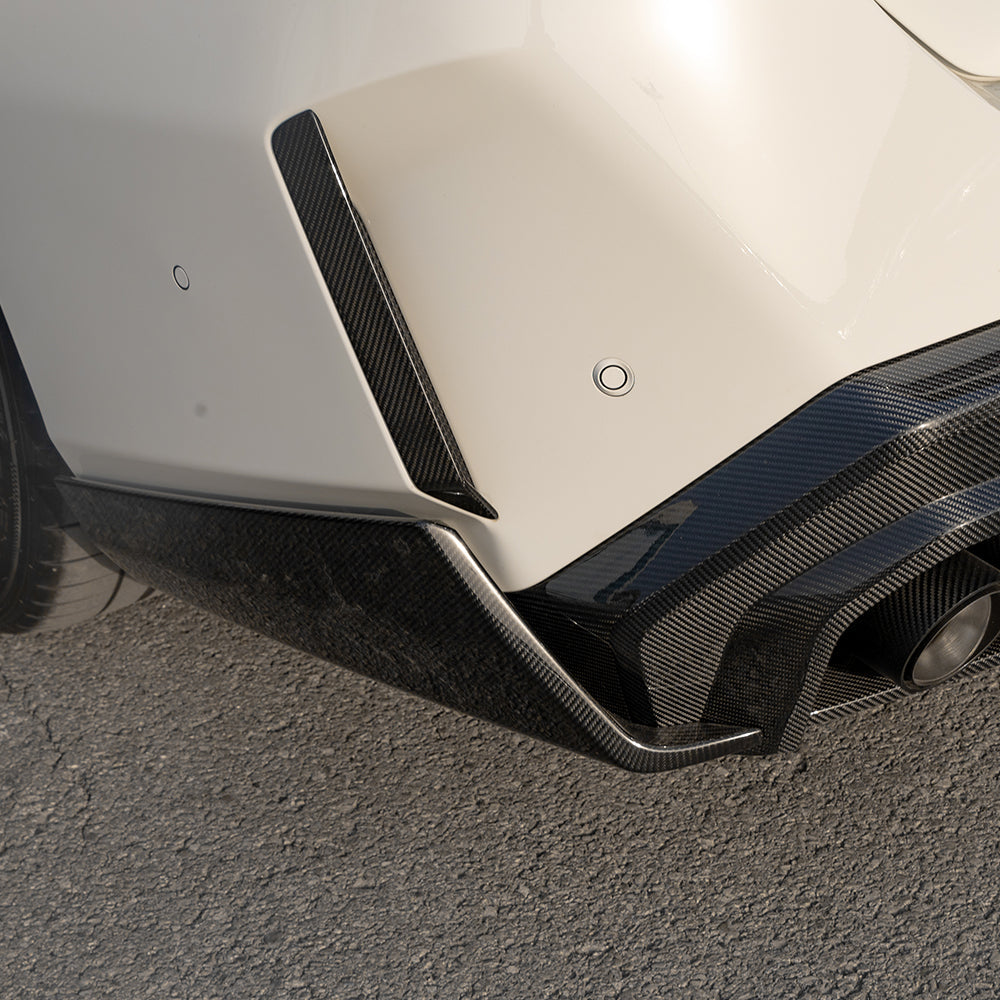 Upgrade Your BMW M5C M5 G90 2024-ON with Aftermarket Parts - Rear Bumper Canards Carbon Fiber from SOOQOO USA