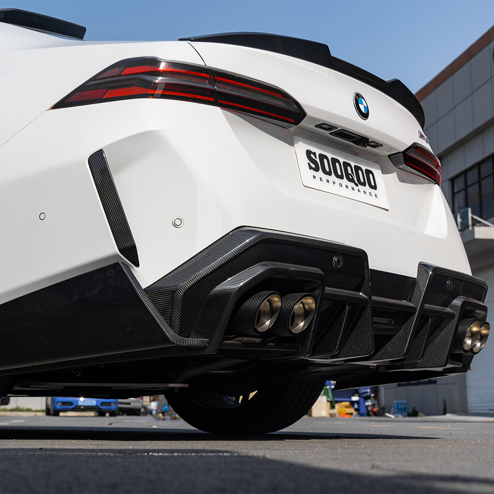 Upgrade Your BMW M5C M5 G90 2024-ON with Aftermarket Parts - B Style Rear Diffuser Carbon Fiber from SOOQOO USA