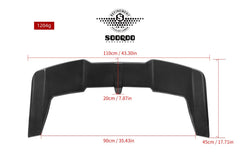 BMW M5 G99 2024-ON with Aftermarket Parts - Rear Roof Spoiler Dry Pre-preg Carbon Fiber from SOOQOO USA