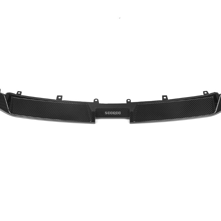 BMW M8 F91 F92 F93 2019 2020 2021 2022 2023 2024 with Aftermarket Parts - Front Lip Pre-preg Carbon Fiber from SOOQOO USA