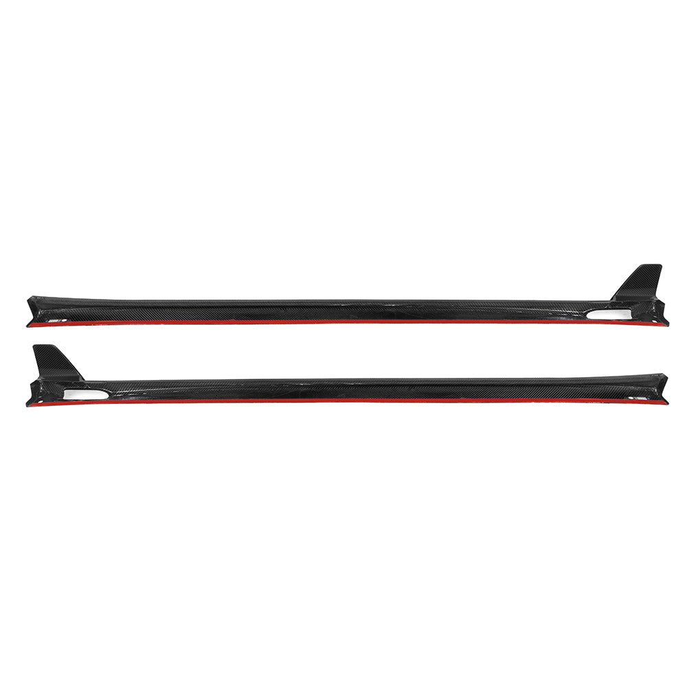 BMW X3 G01 & X4 G02 s/x Drive 30i M40i (Fits Both Pre-LCI & LCI) & X3M F97 & X4M F98 (Fits Both Pre-LCI & LCI) with Aftermarket Parts - Side Skirts Carbon Fiber from SOOQOO USA