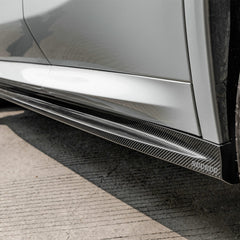 BMW X3 G01 & X4 G02 s/x Drive 30i M40i (Fits Both Pre-LCI & LCI) & X3M F97 & X4M F98 (Fits Both Pre-LCI & LCI) with Aftermarket Parts - Side Skirts Carbon Fiber from SOOQOO USA