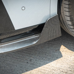 BMW X3 M40i s/xDrive 30i (with M-package bumper) G01 LCI 2022-ON & X4 M40 xDrive 30i (with M-package bumper) G02 LCI 2022-ON with Aftermarket Parts - With Light Rear Diffuser Carbon Fiber from SOOQOO USA