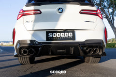 BMW X3 M50i/30i xDrive G45 2025-ON with Aftermarket Parts - Rear Canards Dry Pre-preg Carbon Fiber from SOOQOO USA