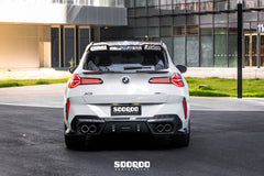 BMW X3 M50i/30i xDrive G45 2025-ON with Aftermarket Parts - Rear Lip Spoiler Dry Pre-preg Carbon Fiber from SOOQOO USA