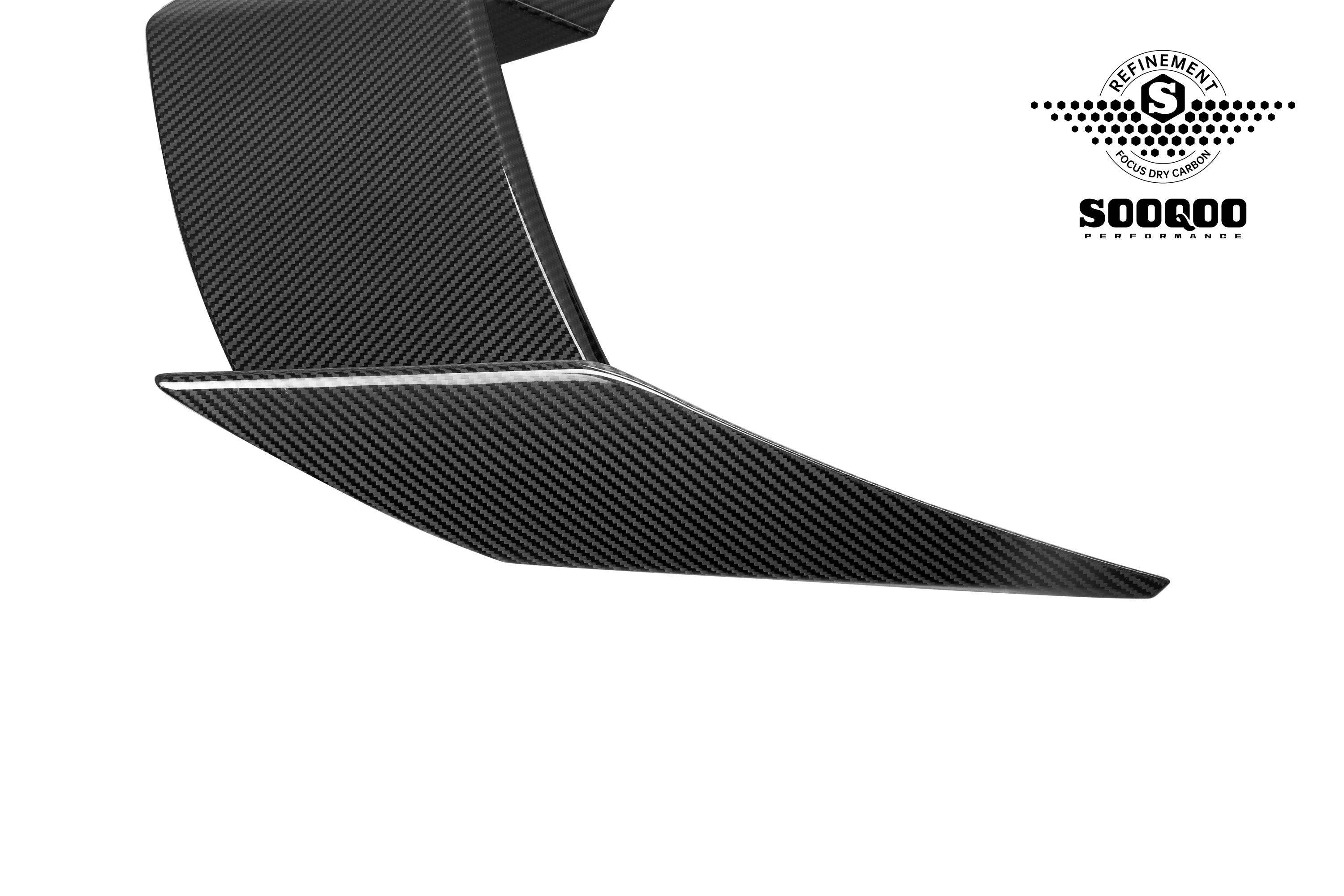 BMW X3 M50i/30i xDrive G45 2025-ON with Aftermarket Parts - Rear Roof Spoiler Dry Pre-preg Carbon Fiber from SOOQOO USA