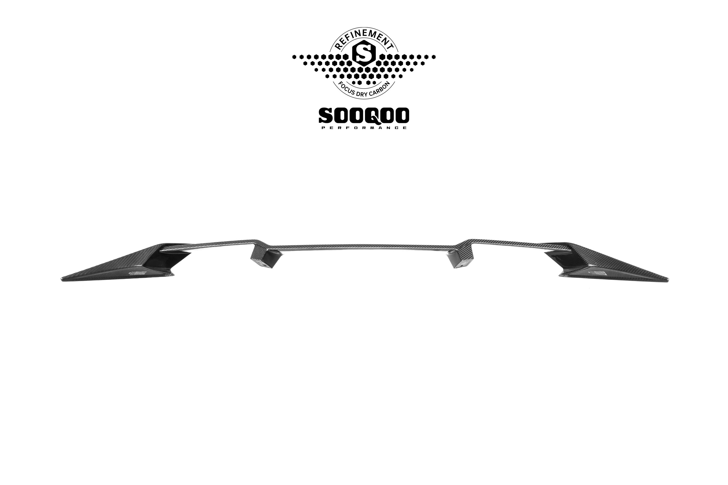 BMW X3 M50i/30i xDrive G45 2025-ON with Aftermarket Parts - Rear Roof Spoiler Dry Pre-preg Carbon Fiber from SOOQOO USA