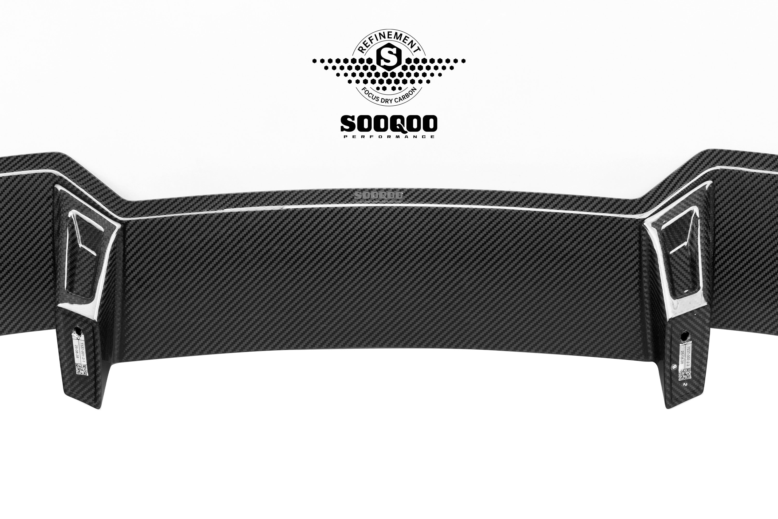 BMW X3 M50i/30i xDrive G45 2025-ON with Aftermarket Parts - Rear Roof Spoiler Dry Pre-preg Carbon Fiber from SOOQOO USA