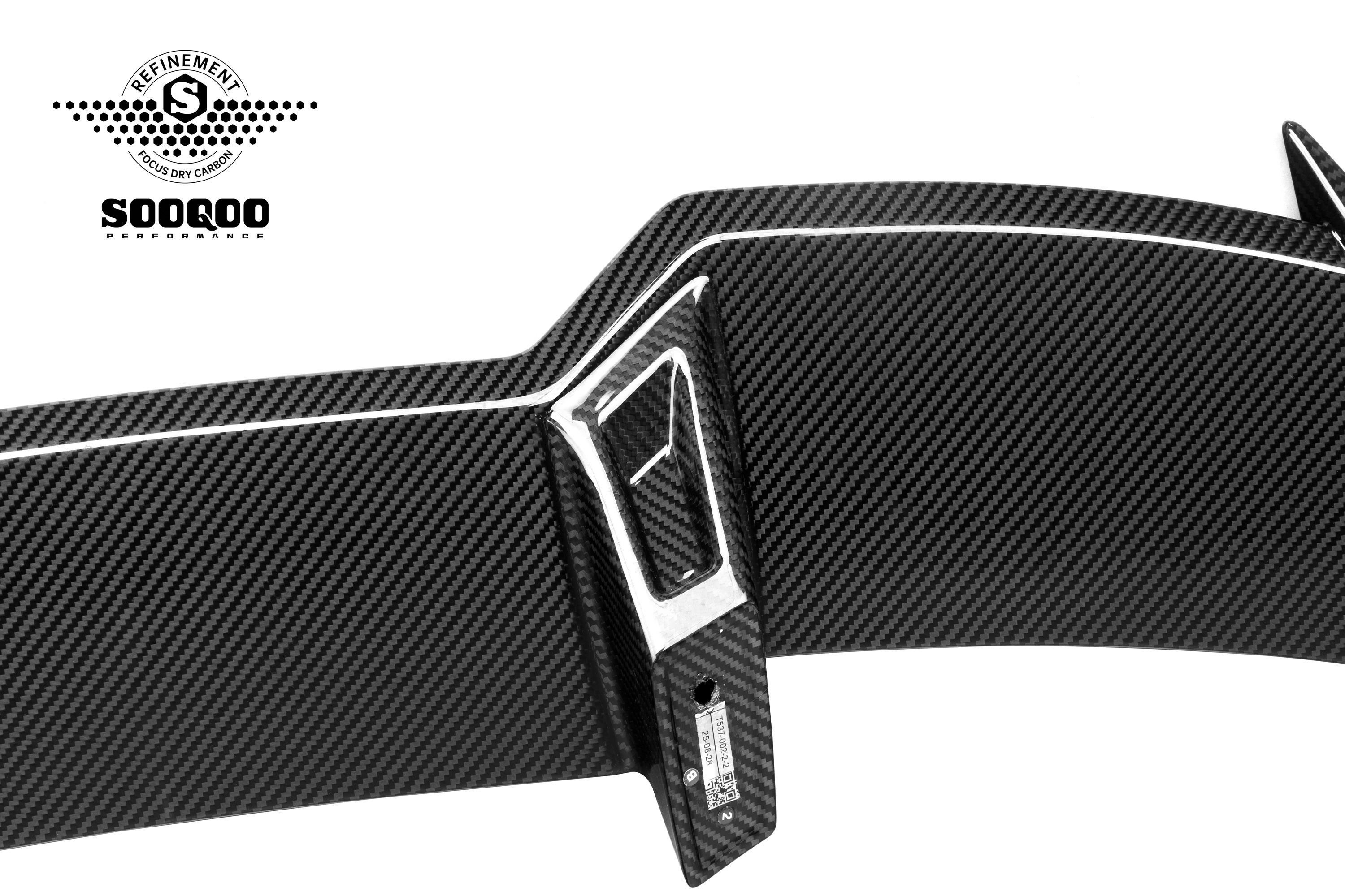 BMW X3 M50i/30i xDrive G45 2025-ON with Aftermarket Parts - Rear Roof Spoiler Dry Pre-preg Carbon Fiber from SOOQOO USA