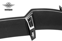 BMW X3 M50i/30i xDrive G45 2025-ON with Aftermarket Parts - Rear Roof Spoiler Dry Pre-preg Carbon Fiber from SOOQOO USA