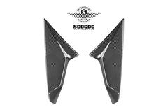 BMW X3 M50i/30i xDrive G45 2025-ON with Aftermarket Parts - Rear Window Side Trim Dry Pre-preg Carbon Fiber from SOOQOO USA
