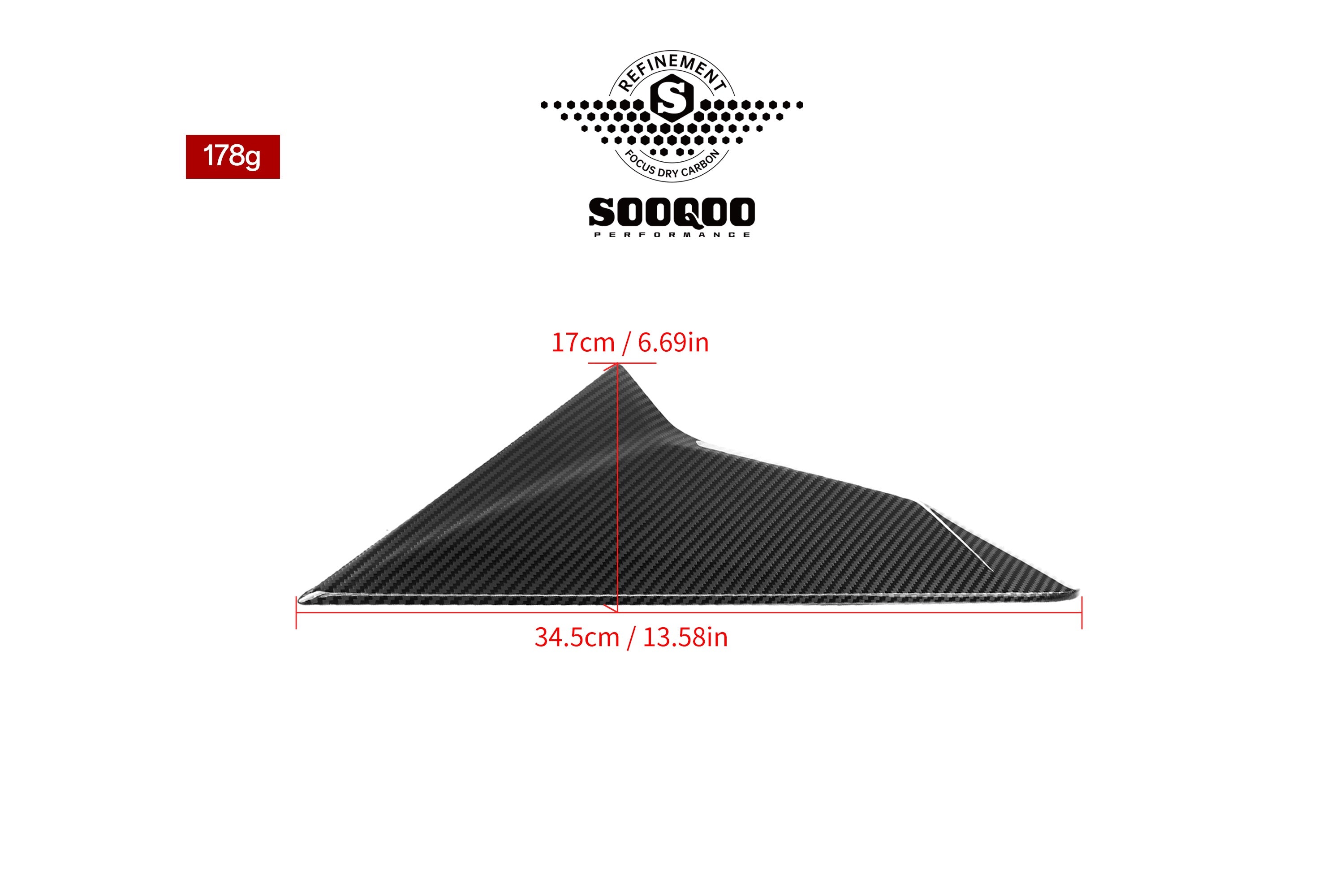 BMW X3 M50i/30i xDrive G45 2025-ON with Aftermarket Parts - Rear Window Side Trim Dry Pre-preg Carbon Fiber from SOOQOO USA