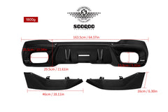 BMW X3 M50i/30i xDrive G45 2025-ON with Aftermarket Parts - V1 Style Rear Diffuser Dry Pre-preg Carbon Fiber from SOOQOO USA
