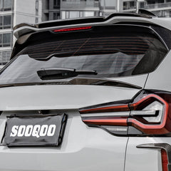 BMW X3M F97(Fits Both Pre-LCI & LCI) 2019 2020 2021 2022 2023 2024 with Aftermarket Parts - Rear Roof Spoiler Carbon Fiber from SOOQOO USA