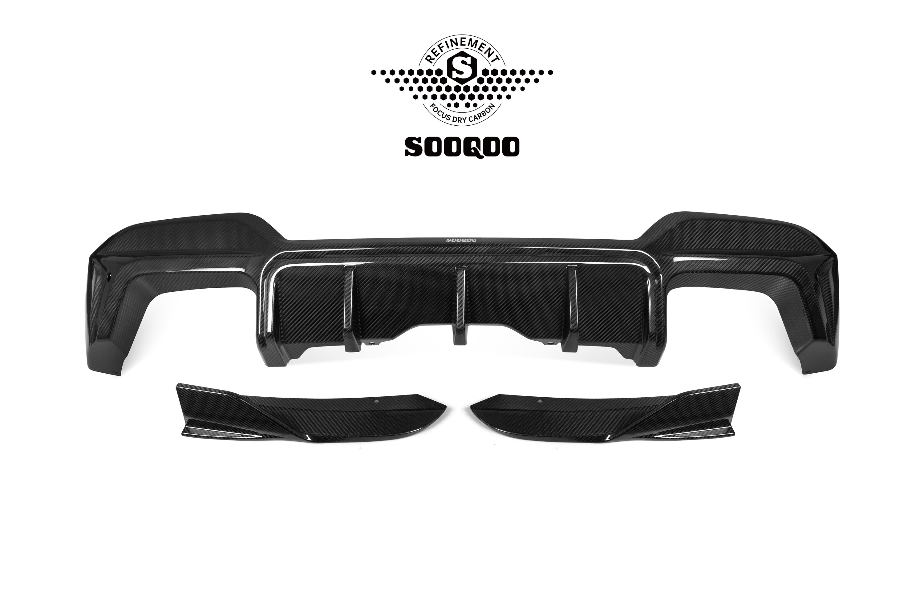 X3m Rear Diff Plate BMW X3M X3MC F97 LCI Aftermarket Parts - SOOQOO USA Rear Diffuser ...