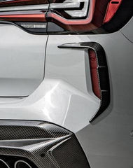 BMW X3M X3MC F97 LCI 2022 2023 2024 with Aftermarket?Parts - Rear Canards?Carbon Fiber from SOOQOO USA