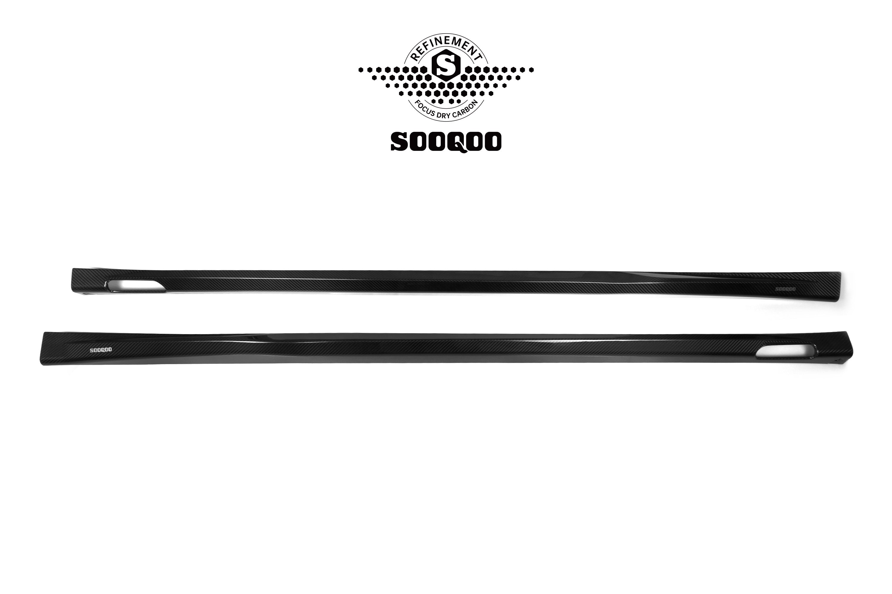 BMW X3M X3MC F97 LCI 2022-ON & IX3 BEV G08 LCI 2022-ON with Aftermarket Parts - Side Skirts Pre-preg Carbon Fiber from SOOQOO USA