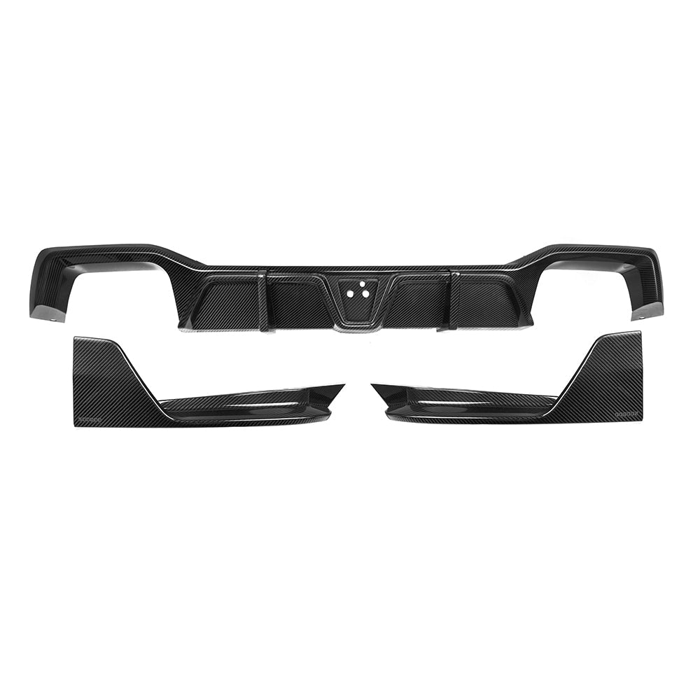 BMW X4M X4MC F98 LCI 2022-ON with Aftermarket Parts - Rear Diffuser Carbon Fiber from SOOQOO USA