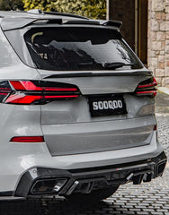 BMW X5 M60i M50i s/x Drive 40i xDrive 50e G05 LCI (Fits Both Pre-LCI & LCI) 2019 2020 2021 2022 2023 2024? with Aftermarket Parts - Rear Roof Spoiler?Carbon Fiber from SOOQOO USA