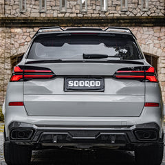 BMW X5 M60i M50i s/x Drive 40i xDrive 50e G05 (Fits Both Pre-LCI & LCI) 2019-ON &?X5M/C F95 (Fits Both Pre-LCI & LCI) 2020-ON with Aftermarket Parts - Rear Lip Spoiler?Carbon Fiber from SOOQOO USA