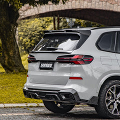 BMW X5 M60i M50i s/x Drive 40i xDrive 50e G05 (Fits Both Pre-LCI & LCI) 2019-ON &?X5M/C F95 (Fits Both Pre-LCI & LCI) 2020-ON with Aftermarket Parts - Rear Lip Spoiler?Carbon Fiber from SOOQOO USA