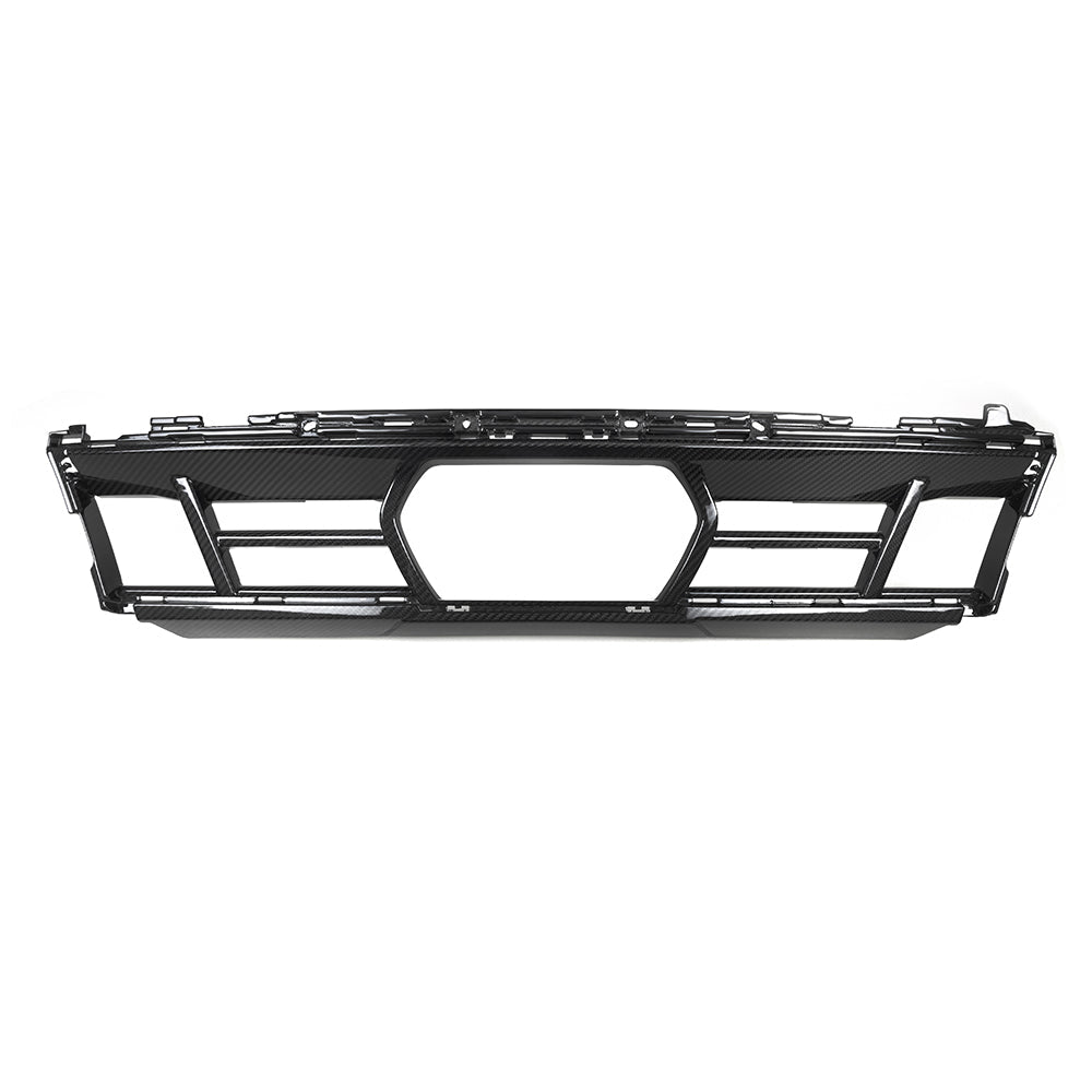BMW X5 M60i s/x Drive 40i xDrive 50e G05 LCI 2024-ON with Aftermarket Parts - Front Bumper Center Intake Vent Valences Trim?Carbon Fiber from SOOQOO USA