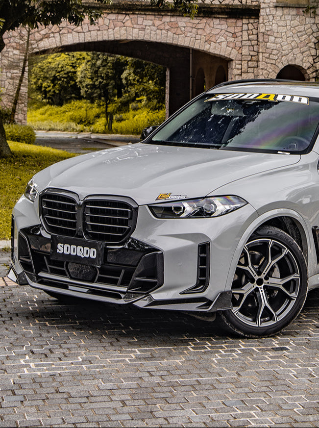 BMW X5 M60i s/x Drive 40i xDrive 50e G05 LCI 2024-ON with Aftermarket Parts - Front Lip?Carbon Fiber from SOOQOO USA