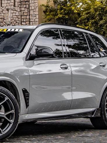 BMW X5 M60i s/x Drive 40i xDrive 50e G05 (Fits Both Pre-LCI & LCI) 2019 2020 2021 2022 2023 2024 with Aftermarket Parts - Side Skirts&nbsp;Carbon Fiber from SOOQOO USA