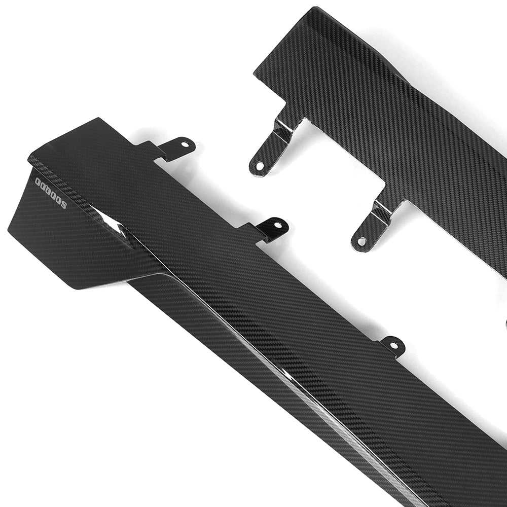 BMW X5 M60i s/x Drive 40i xDrive 50e G05 (Fits Both Pre-LCI & LCI) 2019 2020 2021 2022 2023 2024 with Aftermarket Parts - Side Skirts&nbsp;Carbon Fiber from SOOQOO USA