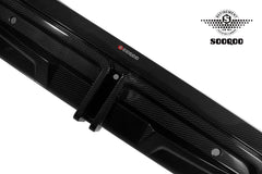 BMW X5M X5MC F95 LCI 2024-ON with Aftermarket Parts - Without & with Light Rear Diffuser Carbon Fiber from SOOQOO USA