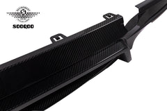 BMW X5M X5MC F95 LCI 2024-ON with Aftermarket Parts - Without & with Light Rear Diffuser Carbon Fiber from SOOQOO USA