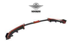 BMW X6 M60I xDrive40i (with M-Package) G06 Pre-LCI 2020 2021 2022 2023 with Aftermarket Parts - Front Lip Dry Pre-preg Carbon Fiber from SOOQOO USA