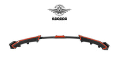 BMW X6 M60I xDrive40i (with M-Package) G06 Pre-LCI 2020 2021 2022 2023 with Aftermarket Parts - Front Lip Dry Pre-preg Carbon Fiber from SOOQOO USA