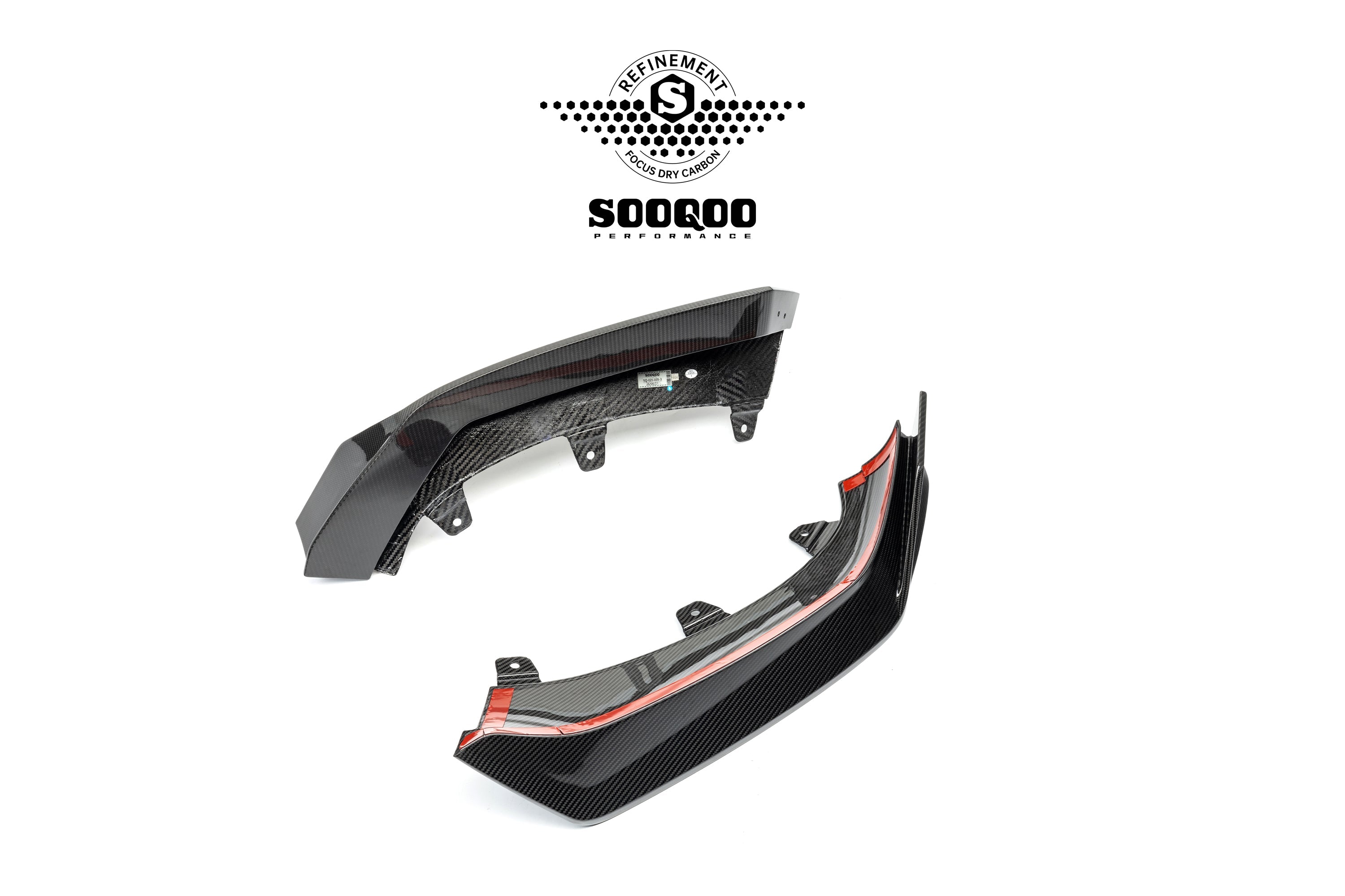 BMW X6 M60I xDrive40i (with M-Package) G06 Pre-LCI 2020 2021 2022 2023 with Aftermarket Parts - Front Lip Dry Pre-preg Carbon Fiber from SOOQOO USA