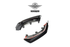 BMW X6 M60I xDrive40i (with M-Package) G06 Pre-LCI 2020 2021 2022 2023 with Aftermarket Parts - Front Lip Dry Pre-preg Carbon Fiber from SOOQOO USA