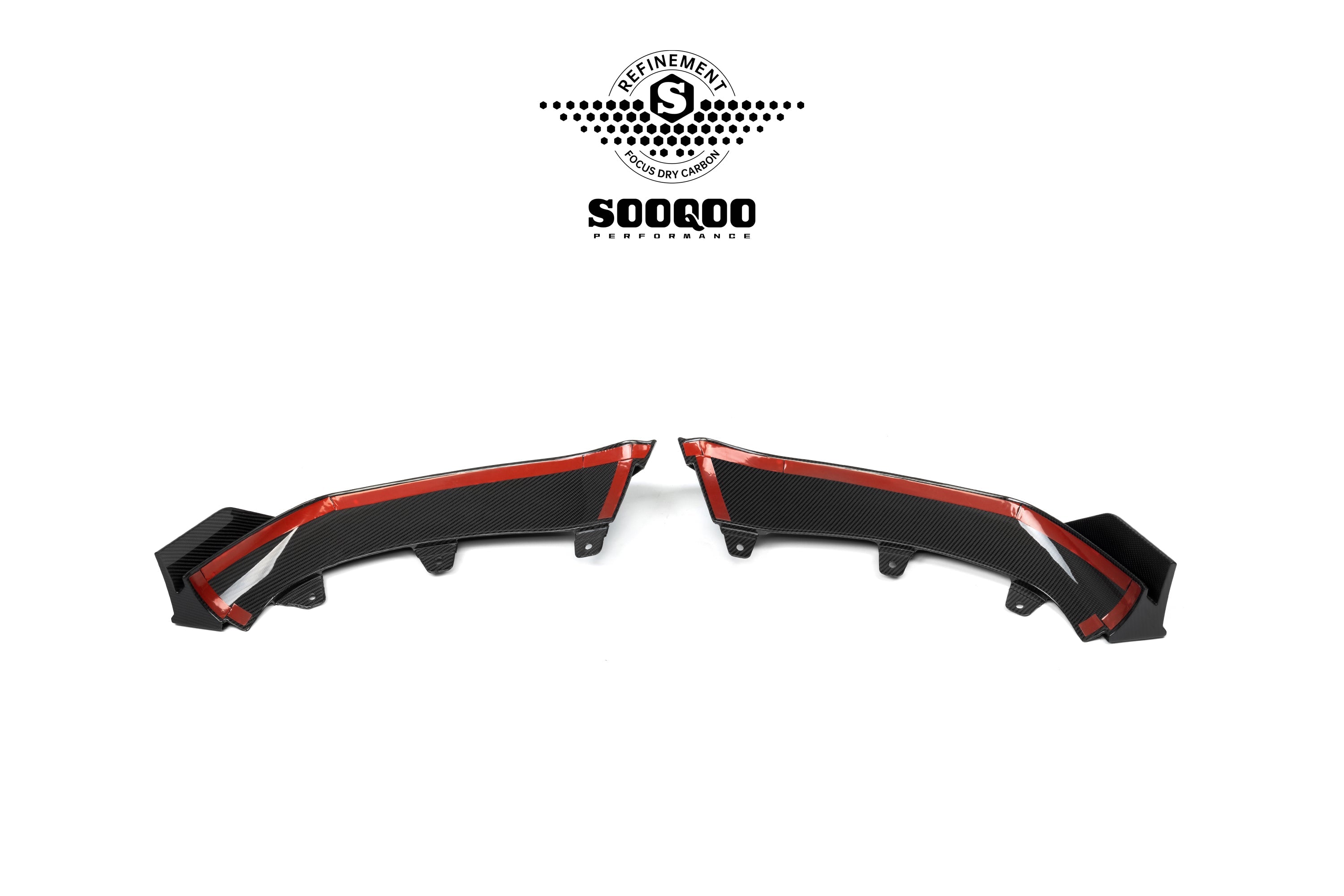 BMW X6 M60I xDrive40i (with M-Package) G06 Pre-LCI 2020 2021 2022 2023 with Aftermarket Parts - Front Lip Dry Pre-preg Carbon Fiber from SOOQOO USA