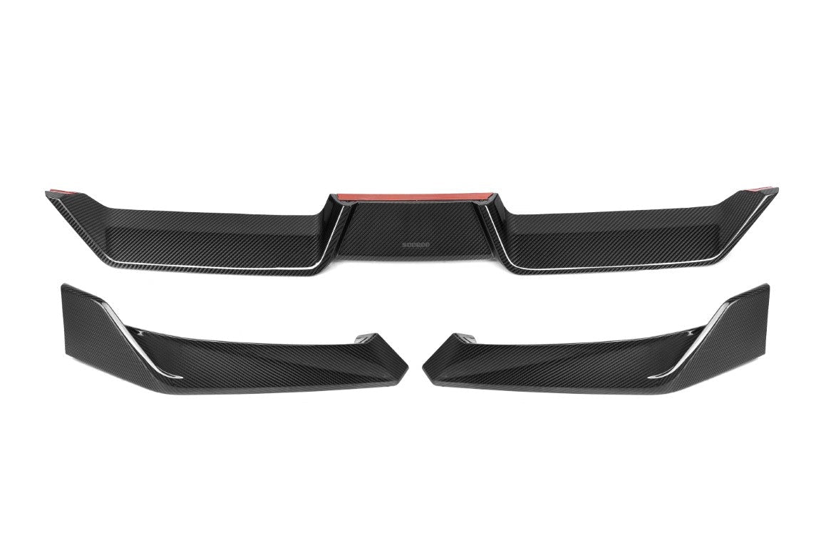 BMW X6 M60i s/x Drive40i/e G06 LCI 2024-ON with Aftermarket Parts - Front Lip Pre-preg Carbon Fiber from SOOQOO USA