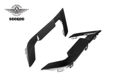 BMW X6M X6MC F96 LCI 2024-ON with Aftermarket Parts - Fender Vents Trims Replacements Dry Pre-preg Carbon Fiber from SOOQOO USA