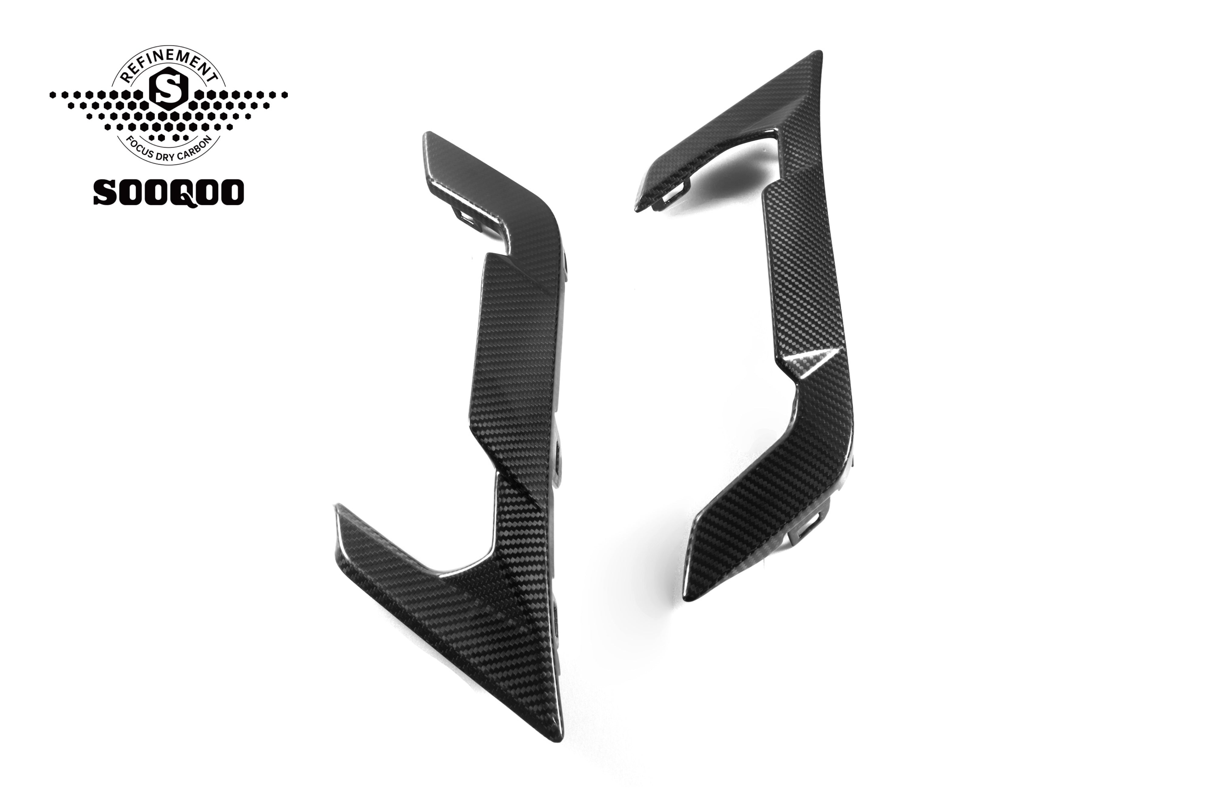 BMW X6M X6MC F96 LCI 2024-ON with Aftermarket Parts - Fender Vents Trims Replacements Dry Pre-preg Carbon Fiber from SOOQOO USA