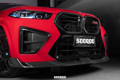 BMW X6M X6MC F96 LCI 2024-ON with Aftermarket Parts - Front Lip Dry Pre-preg Carbon Fiber from SOOQOO USA