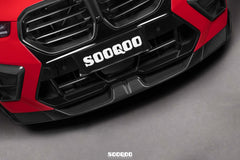 BMW X6M X6MC F96 LCI 2024-ON with Aftermarket Parts - Front Lip Dry Pre-preg Carbon Fiber from SOOQOO USA